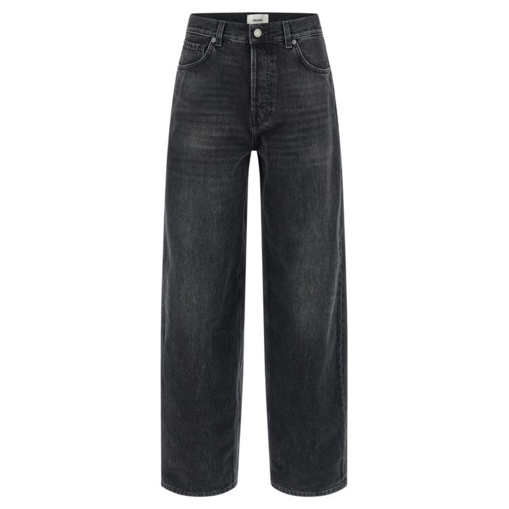 Haikure Black Cotton High-Waisted Women's Jean